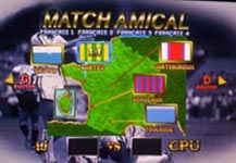 une photo d'Ã©cran de Sega Worldwide Soccer 98 sur Sega Saturn